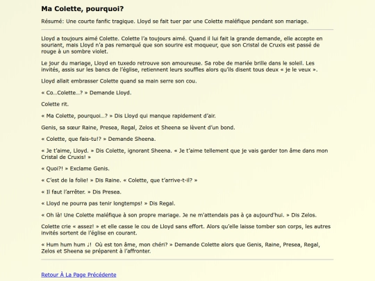 Fanfics FR/Ma_Colette_pourquoi screenshot