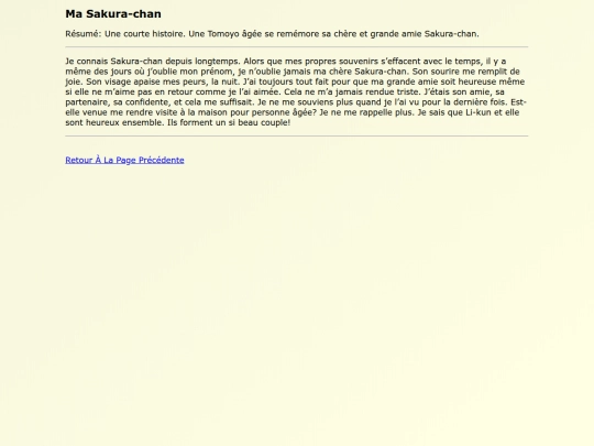 Fanfics FR/Ma_Sakura-chan screenshot