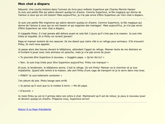 Fanfics FR/Mon_chat_a_disparu screenshot