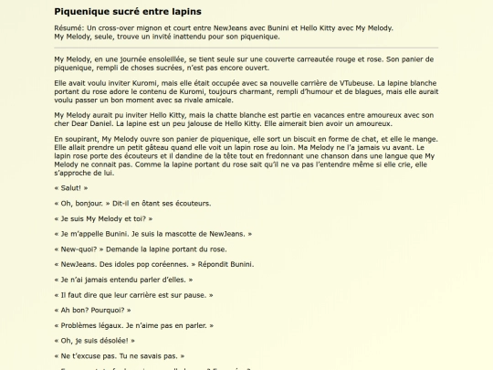 Fanfics FR/Piquenique_sucre_entre screenshot