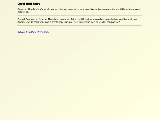 Fanfics FR/Quel_defi_faire screenshot