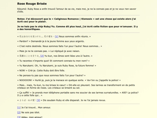 Fanfics FR/Rose_Rouge_Brisee screenshot