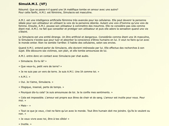 Fanfics FR/SimulAMI_VF screenshot