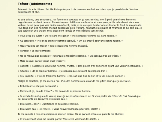 Fanfics FR/Tresor_Adolescents screenshot