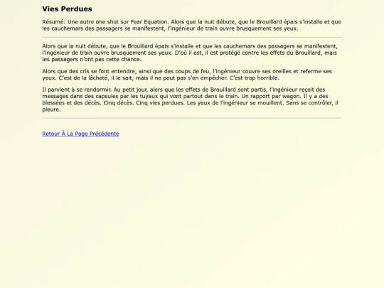 Fanfics FR/Vies_Perdues screenshot