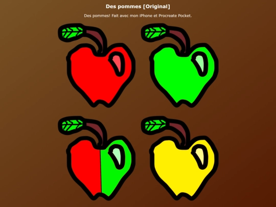 My Drawings FR/Des_pommes_Art screenshot