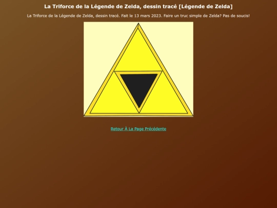 My Drawings FR/La_Triforce_de_la_Legende_de_Zelda screenshot