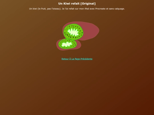 My Drawings FR/Un_Kiwi_refait_Art screenshot