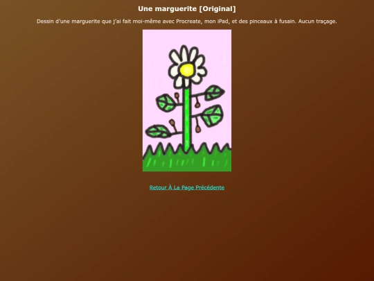 My Drawings FR/Une_marguerite_Art screenshot
