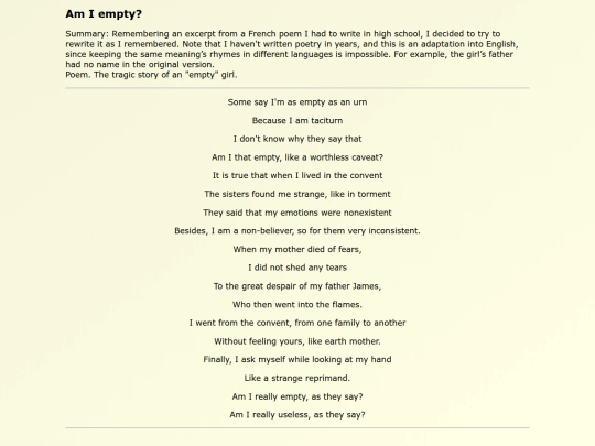Original Works EN/Am_I_empty screenshot