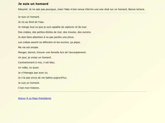 Original Works FR/Je_suis_un_homard screenshot