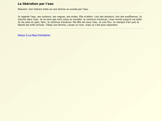 Original Works FR/La_liberation_par_leau screenshot