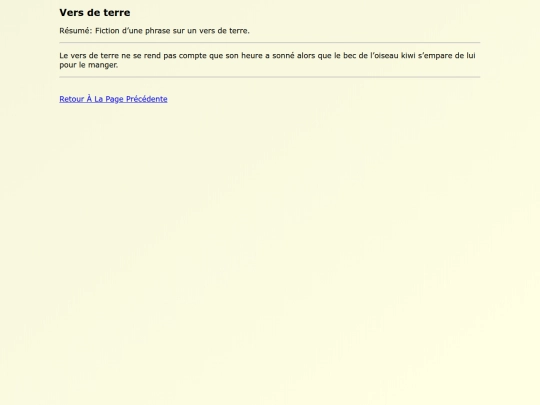 Original Works FR/Vers_de_terre screenshot