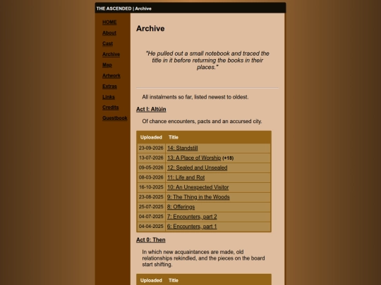 archives screenshot