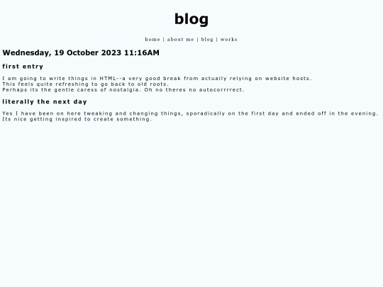 blog/first_entry screenshot