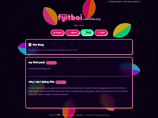 blog screenshot