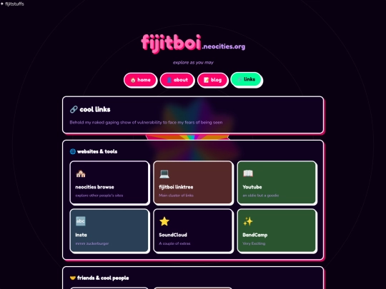 links screenshot