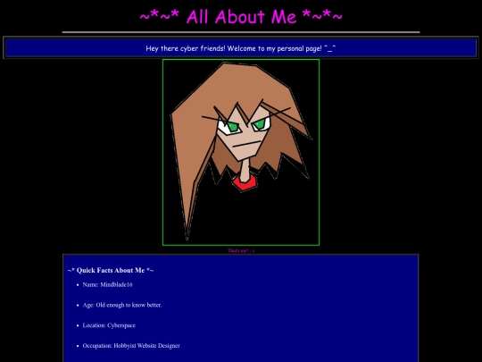 aboutme screenshot