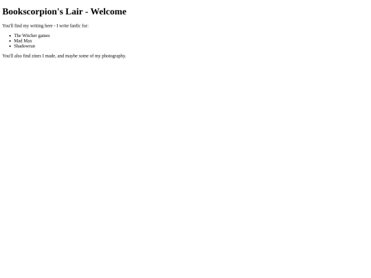webpage start page screenshot