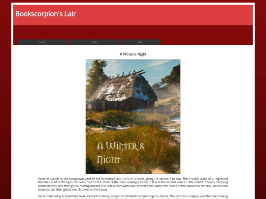 witcherfic/awintersnight screenshot