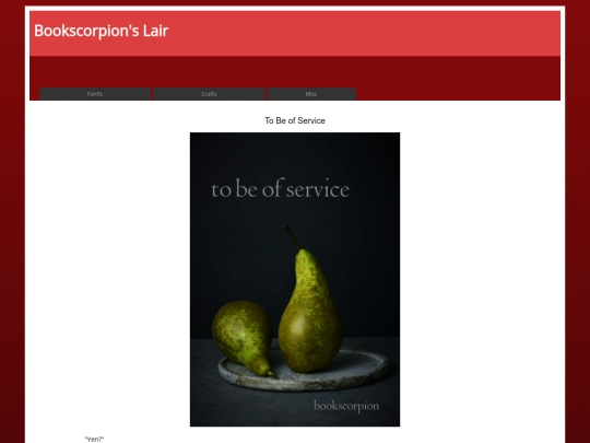 witcherfic/tobeofservice screenshot