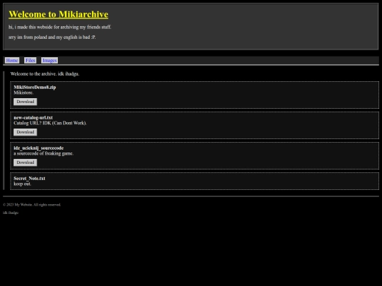 index screenshot