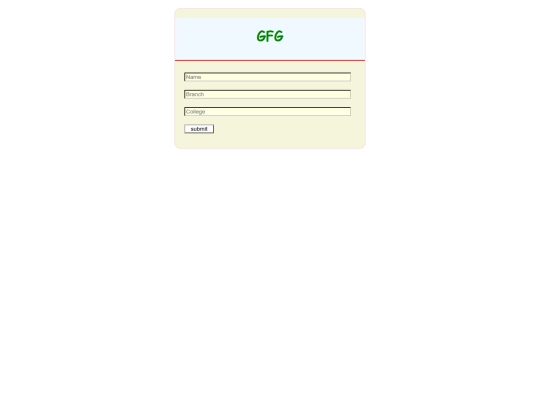 form screenshot