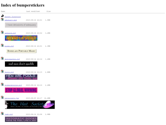 bumperstickers screenshot