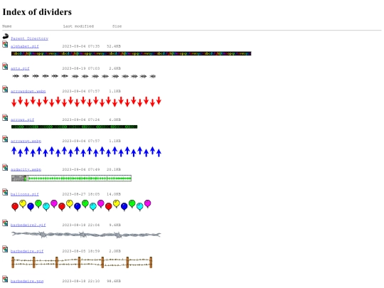 dividers screenshot