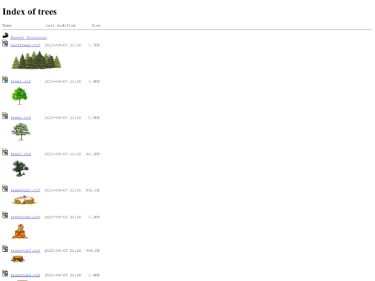trees screenshot