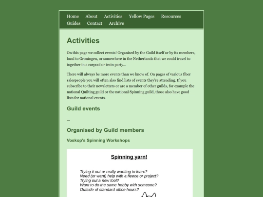 activities screenshot