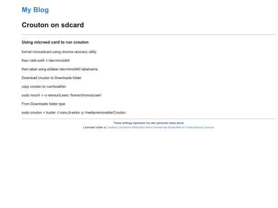 croutonsdcard screenshot