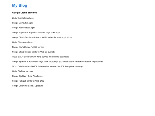 gcpservices screenshot