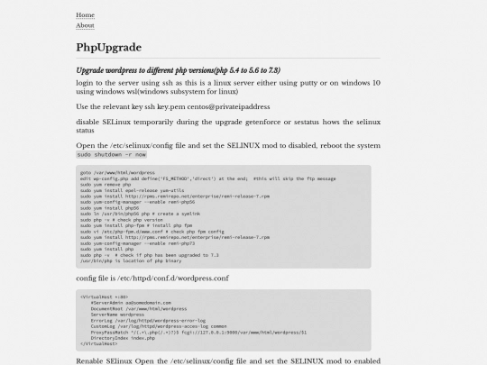 phpupgrade screenshot