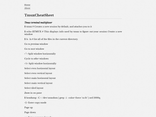 tmux screenshot