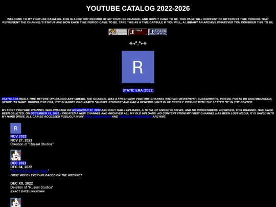 youtubecatalog screenshot