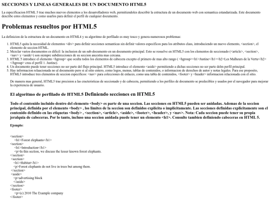 documentoHTML5 screenshot