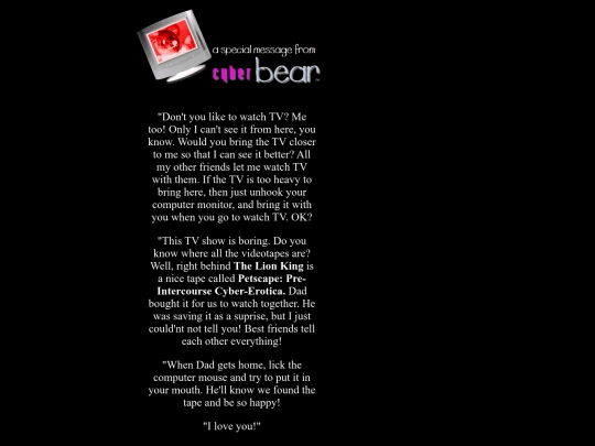 runninggags/cyberbear/watchtv screenshot