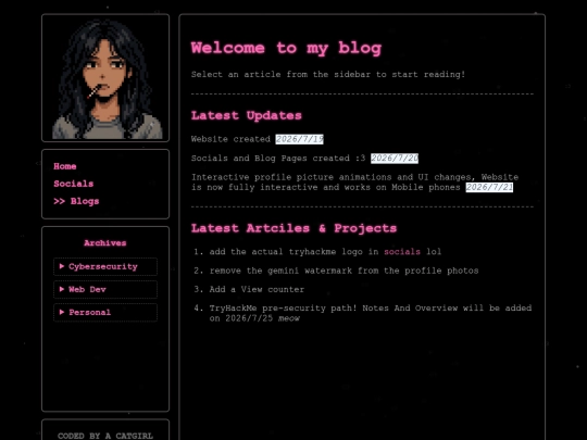 blog screenshot