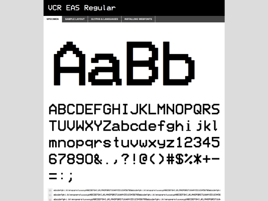 font/vcreas_3.0-demo screenshot