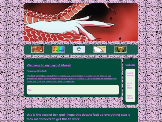 newtesterpage screenshot