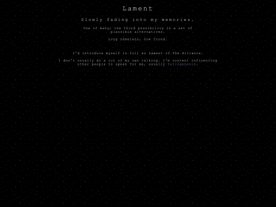 alliance/lament screenshot
