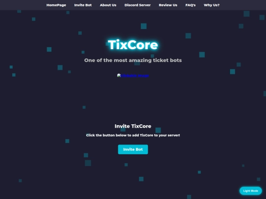 TixCoreDashBoard screenshot