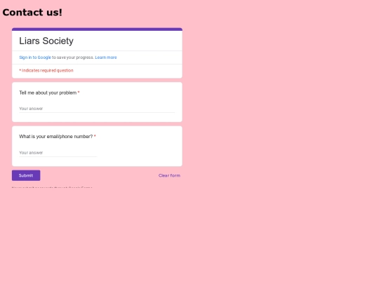contact screenshot