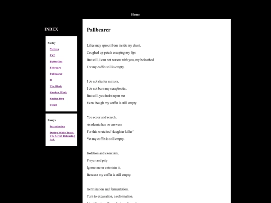 Poems/GirlDecayed screenshot