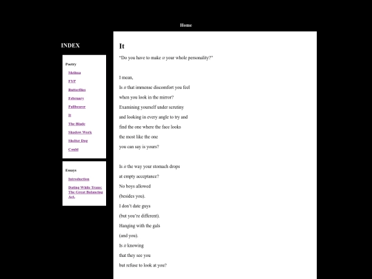 Poems/It screenshot