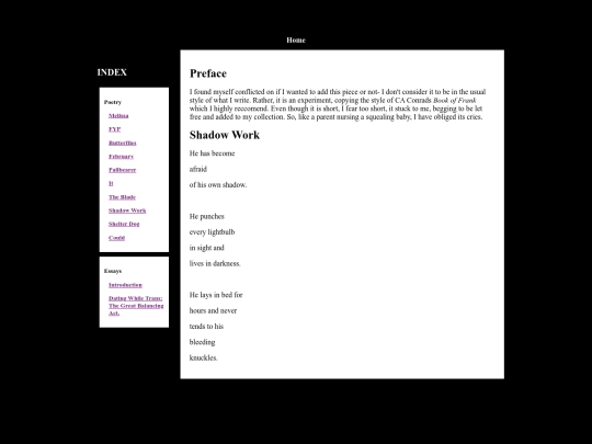 Poems/ShadowWork screenshot