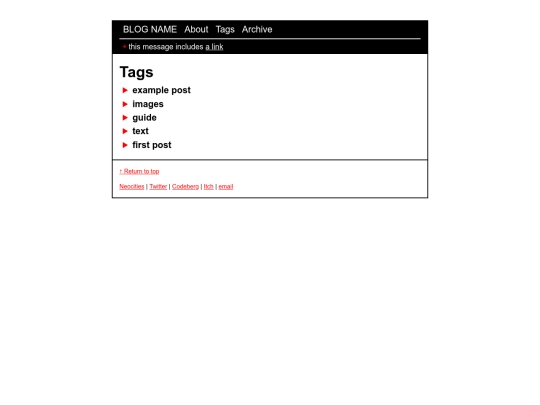 tags screenshot