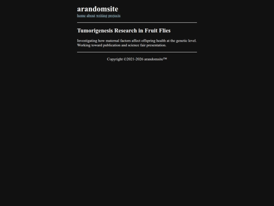 projects/research screenshot
