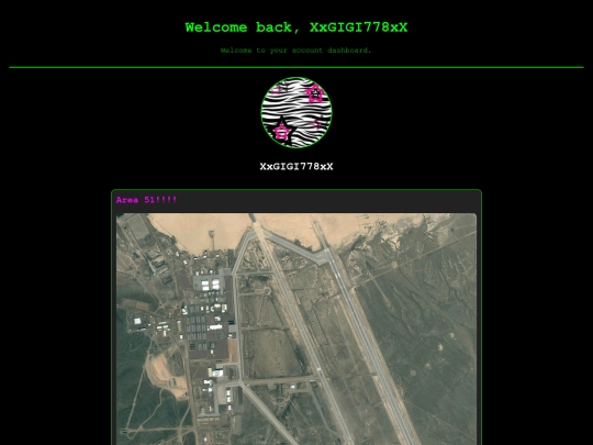 account screenshot